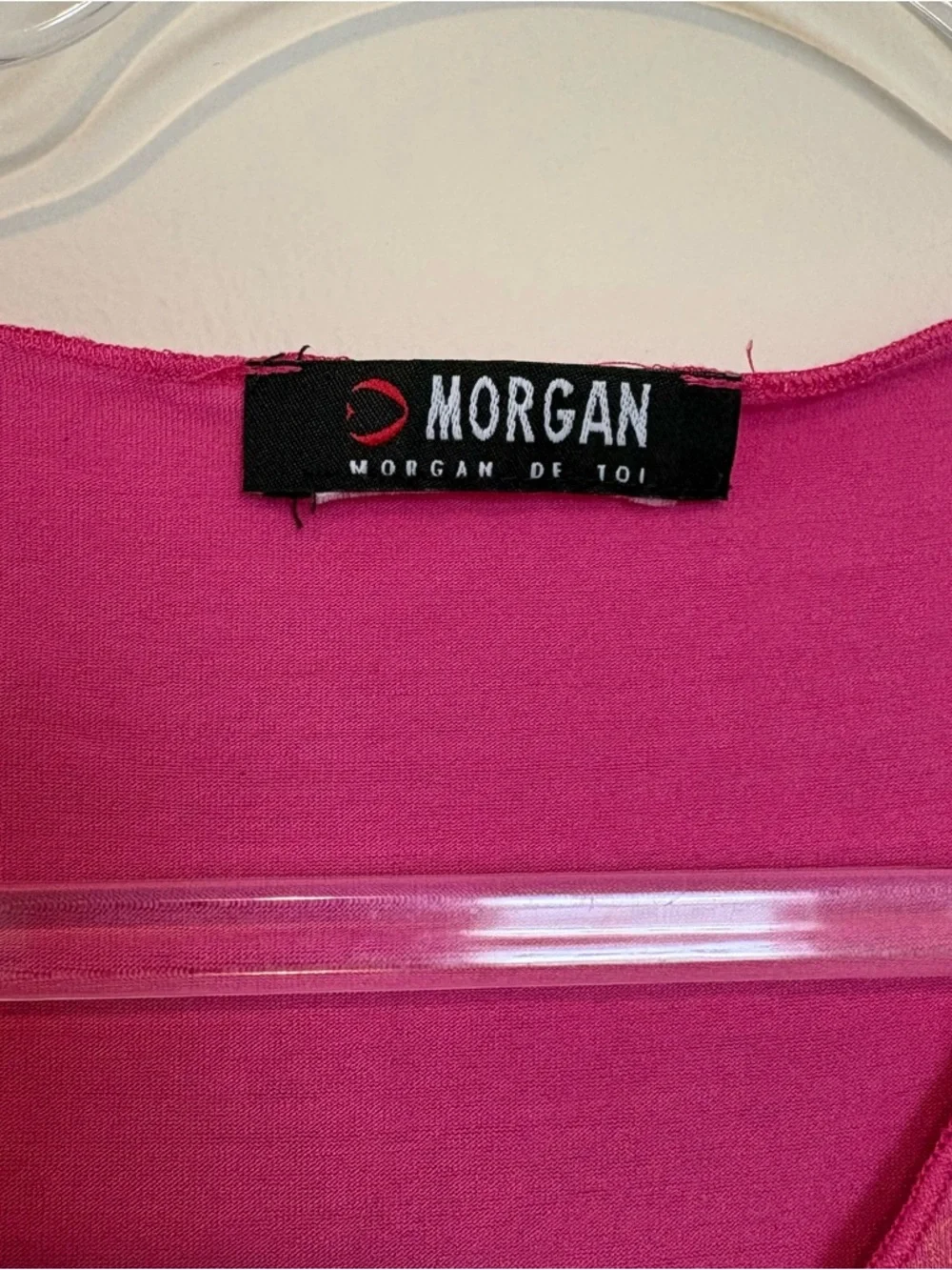 Vintage Y2K Morgan de Toi pink butterfly baby tee shirt - Picture 3 of 5